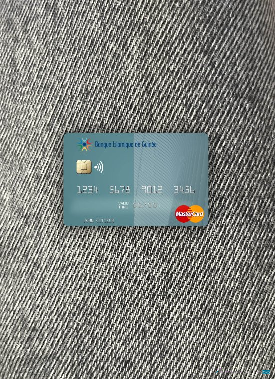 Download Guinea Banque Islmaique de Guinée mastercard photolook front Photoshop template